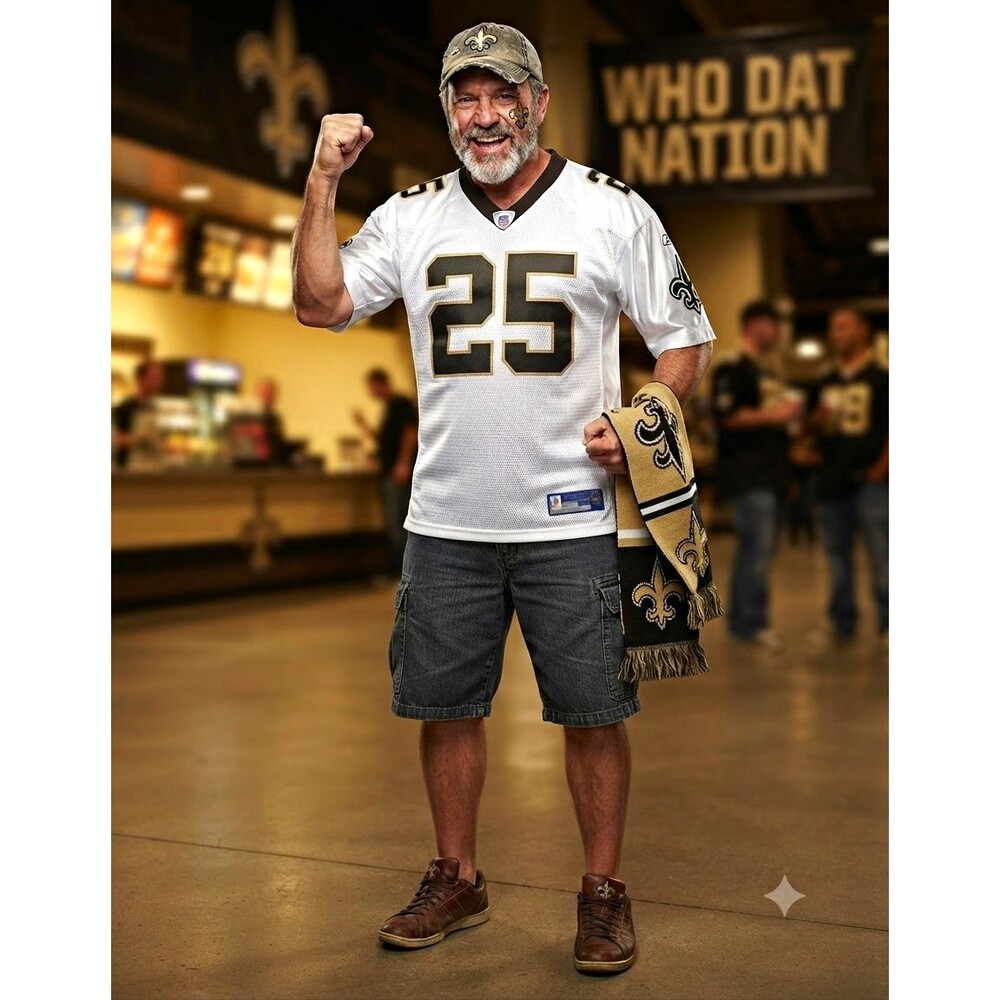 Reebok NFL New Orleans Saints Reggie Bush #25 Jersey